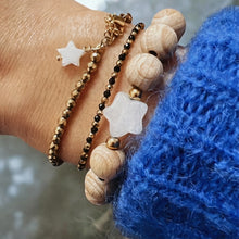 Charger l'image dans la galerie, Bracelet minimaliste et délicat en perles brillantes, scintillantes et acier inoxydable