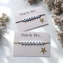 Charger l'image dans la galerie, Bracelet Marraine - Bracelet Parrain