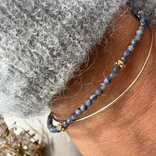 Charger l'image dans la galerie, Bracelet en perles de saphir bleu