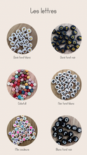 Charger l'image dans la galerie, Bracelet personnalisé perles lettres - Choisissez votre cordon et message