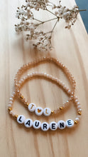Charger l'image dans la galerie, Bracelet personnalisé perles de verre scintillantes